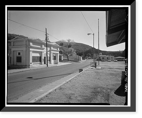 Historic Framed Print, Clifton Town Hall, Park Avenue, Clifton, Greenlee County, AZ - 2,  17-7/8" x 21-7/8"