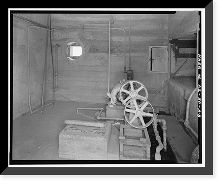 Historic Framed Print, San Carlos Irrigation Project, Ashurst-Hayden Dam, Gila River, T4S R11E S7, Coolidge, Pinal County, AZ - 8,  17-7/8" x 21-7/8"