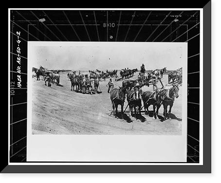 Historic Framed Print, San Carlos Irrigation Project, Picacho Resevoir, South of Gila River, Coolidge, Pinal County, AZ - 2,  17-7/8" x 21-7/8"
