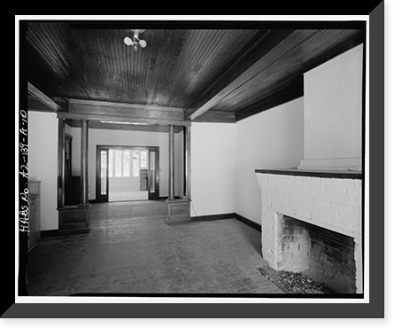 Historic Framed Print, Faraway Ranch, Erickson-Riggs Ranch House, State Highway 181, Willcox vicinity, Cochise County, AZ - 10,  17-7/8" x 21-7/8"