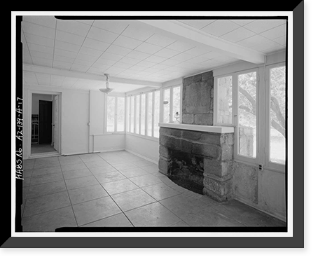 Historic Framed Print, Faraway Ranch, Erickson-Riggs Ranch House, State Highway 181, Willcox vicinity, Cochise County, AZ - 17,  17-7/8" x 21-7/8"