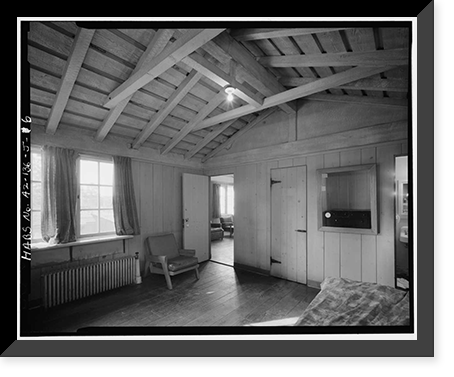 Historic Framed Print, Bright Angel Lodge, Cabin No. 6185-6187, Grand Canyon Village, South Rim, Grand Canyon National Park, Coconino County, AZ - 6,  17-7/8" x 21-7/8"