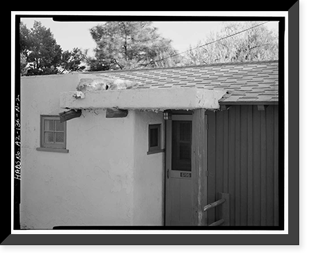 Historic Framed Print, Bright Angel Lodge, Cabin No. 6196-6197, Grand Canyon Village, South Rim, Grand Canyon National Park, Coconino County, AZ - 2,  17-7/8" x 21-7/8"