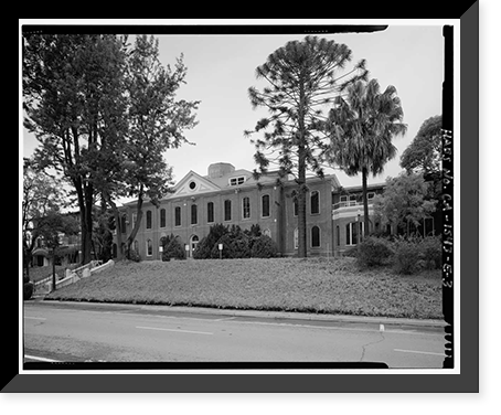 Historic Framed Print, Mare Island Naval Shipyard, Old Administrative Offices, Eighth Street, north side between Railroad Avenue, Vallejo, Solano County, CA - 2,  17-7/8" x 21-7/8"
