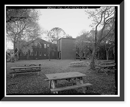 Historic Framed Print, Mare Island Naval Shipyard, Old Administrative Offices, Eighth Street, north side between Railroad Avenue, Vallejo, Solano County, CA - 5,  17-7/8" x 21-7/8"