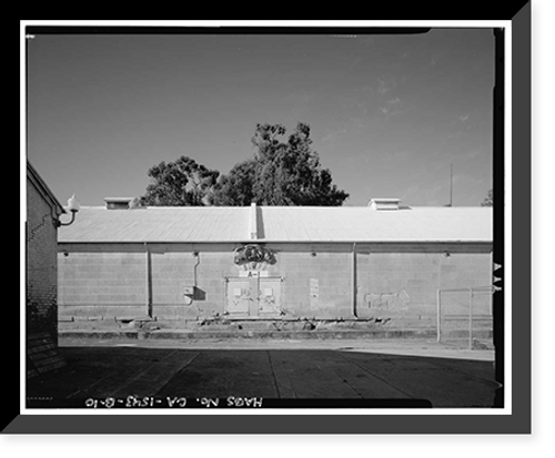 Historic Framed Print, Mare Island Naval Shipyard, Magazine No. 1, Railroad Avenue, west side near Maseda Road, Vallejo, Solano County, CA - 6,  17-7/8" x 21-7/8"