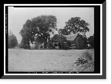 Historic Framed Print, Mark Twain Cabin, Jackass Hill, Tuolumne County, CA - 2,  17-7/8" x 21-7/8"