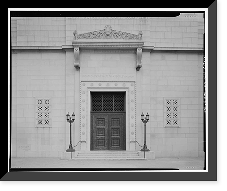 Historic Framed Print, Los Angeles City Hall, 200 North Spring Street, Los Angeles, Los Angeles County, CA - 12,  17-7/8" x 21-7/8"