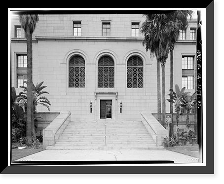 Historic Framed Print, Los Angeles City Hall, 200 North Spring Street, Los Angeles, Los Angeles County, CA - 26,  17-7/8" x 21-7/8"