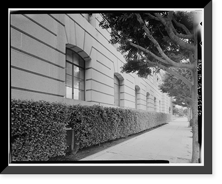 Historic Framed Print, Los Angeles City Hall, 200 North Spring Street, Los Angeles, Los Angeles County, CA - 34,  17-7/8" x 21-7/8"