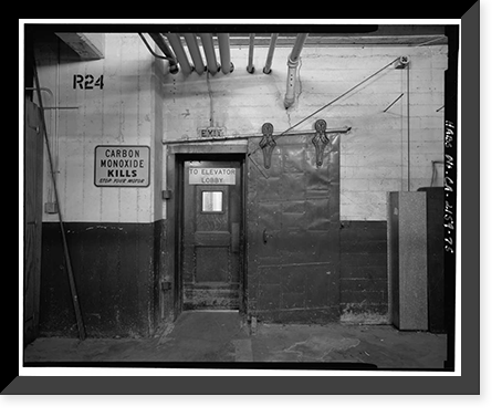Historic Framed Print, Los Angeles City Hall, 200 North Spring Street, Los Angeles, Los Angeles County, CA - 59,  17-7/8" x 21-7/8"