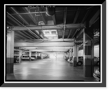Historic Framed Print, Los Angeles City Hall, 200 North Spring Street, Los Angeles, Los Angeles County, CA - 69,  17-7/8" x 21-7/8"