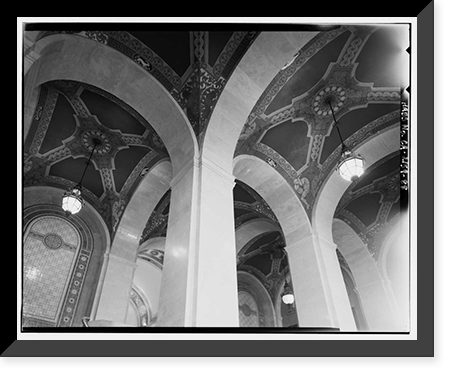 Historic Framed Print, Los Angeles City Hall, 200 North Spring Street, Los Angeles, Los Angeles County, CA - 72,  17-7/8" x 21-7/8"