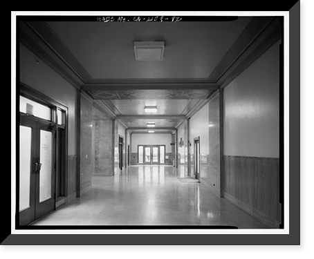 Historic Framed Print, Los Angeles City Hall, 200 North Spring Street, Los Angeles, Los Angeles County, CA - 76,  17-7/8" x 21-7/8"