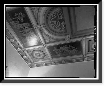 Historic Framed Print, Los Angeles City Hall, 200 North Spring Street, Los Angeles, Los Angeles County, CA - 127,  17-7/8" x 21-7/8"