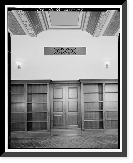 Historic Framed Print, Los Angeles City Hall, 200 North Spring Street, Los Angeles, Los Angeles County, CA - 131,  17-7/8" x 21-7/8"