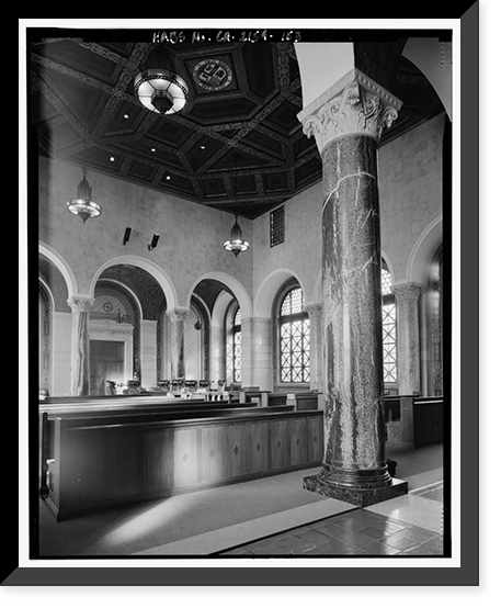 Historic Framed Print, Los Angeles City Hall, 200 North Spring Street, Los Angeles, Los Angeles County, CA - 137,  17-7/8" x 21-7/8"