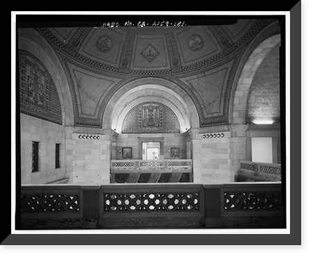Historic Framed Print, Los Angeles City Hall, 200 North Spring Street, Los Angeles, Los Angeles County, CA - 165,  17-7/8" x 21-7/8"