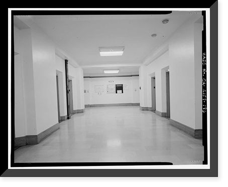 Historic Framed Print, Los Angeles City Hall, 200 North Spring Street, Los Angeles, Los Angeles County, CA - 180,  17-7/8" x 21-7/8"