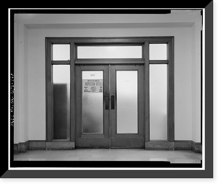 Historic Framed Print, Los Angeles City Hall, 200 North Spring Street, Los Angeles, Los Angeles County, CA - 182,  17-7/8" x 21-7/8"