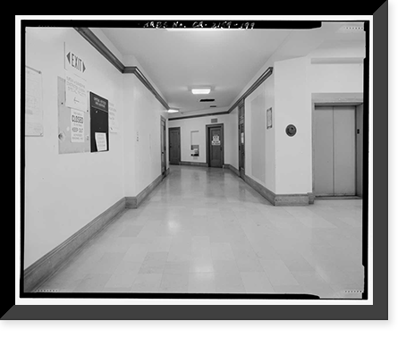 Historic Framed Print, Los Angeles City Hall, 200 North Spring Street, Los Angeles, Los Angeles County, CA - 183,  17-7/8" x 21-7/8"