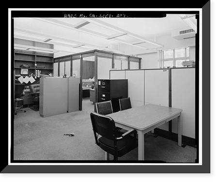 Historic Framed Print, Los Angeles City Hall, 200 North Spring Street, Los Angeles, Los Angeles County, CA - 191,  17-7/8" x 21-7/8"