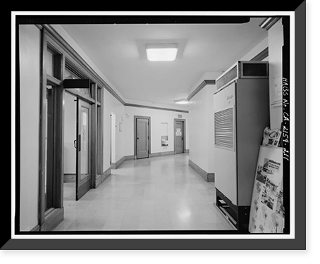 Historic Framed Print, Los Angeles City Hall, 200 North Spring Street, Los Angeles, Los Angeles County, CA - 195,  17-7/8" x 21-7/8"