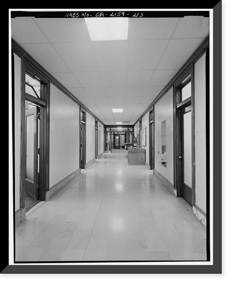 Historic Framed Print, Los Angeles City Hall, 200 North Spring Street, Los Angeles, Los Angeles County, CA - 197,  17-7/8" x 21-7/8"