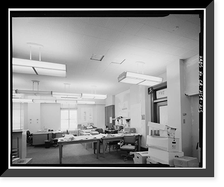 Historic Framed Print, Los Angeles City Hall, 200 North Spring Street, Los Angeles, Los Angeles County, CA - 199,  17-7/8" x 21-7/8"