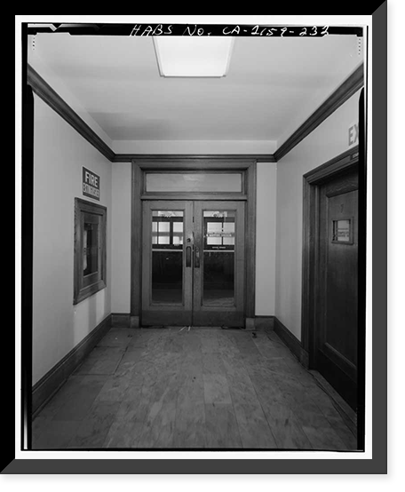 Historic Framed Print, Los Angeles City Hall, 200 North Spring Street, Los Angeles, Los Angeles County, CA - 216,  17-7/8" x 21-7/8"