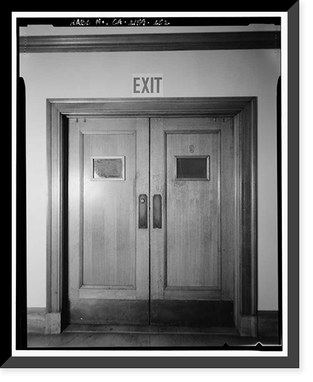 Historic Framed Print, Los Angeles City Hall, 200 North Spring Street, Los Angeles, Los Angeles County, CA - 236,  17-7/8" x 21-7/8"