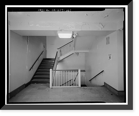 Historic Framed Print, Los Angeles City Hall, 200 North Spring Street, Los Angeles, Los Angeles County, CA - 247,  17-7/8" x 21-7/8"