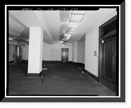 Historic Framed Print, Los Angeles City Hall, 200 North Spring Street, Los Angeles, Los Angeles County, CA - 277,  17-7/8" x 21-7/8"