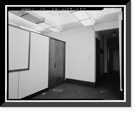 Historic Framed Print, Los Angeles City Hall, 200 North Spring Street, Los Angeles, Los Angeles County, CA - 284,  17-7/8" x 21-7/8"