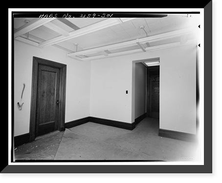 Historic Framed Print, Los Angeles City Hall, 200 North Spring Street, Los Angeles, Los Angeles County, CA - 285,  17-7/8" x 21-7/8"