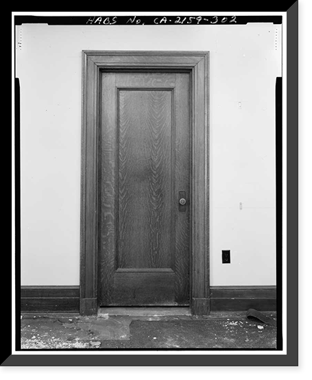 Historic Framed Print, Los Angeles City Hall, 200 North Spring Street, Los Angeles, Los Angeles County, CA - 286,  17-7/8" x 21-7/8"