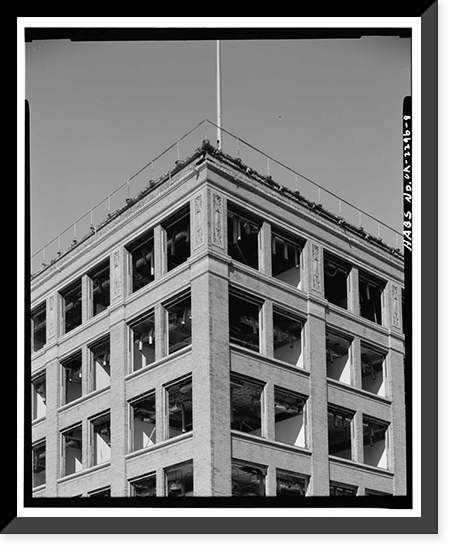 Historic Framed Print, John Breuner & Company Building, 1515 Clay Street, Oakland, Alameda County, CA - 8,  17-7/8" x 21-7/8"