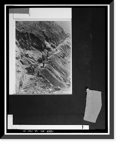 Historic Framed Print, Generals Highway, Three Rivers vicinity, Tulare County, CA - 9,  17-7/8" x 21-7/8"