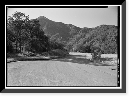 Historic Framed Print, Generals Highway, Three Rivers vicinity, Tulare County, CA - 43,  17-7/8" x 21-7/8"