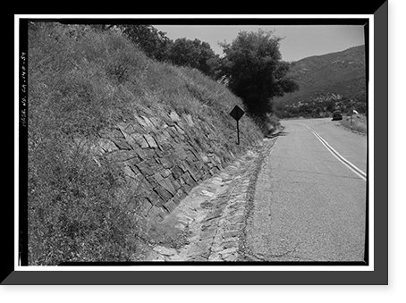 Historic Framed Print, Generals Highway, Three Rivers vicinity, Tulare County, CA - 51,  17-7/8" x 21-7/8"