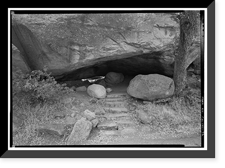 Historic Framed Print, Generals Highway, Three Rivers vicinity, Tulare County, CA - 90,  17-7/8" x 21-7/8"