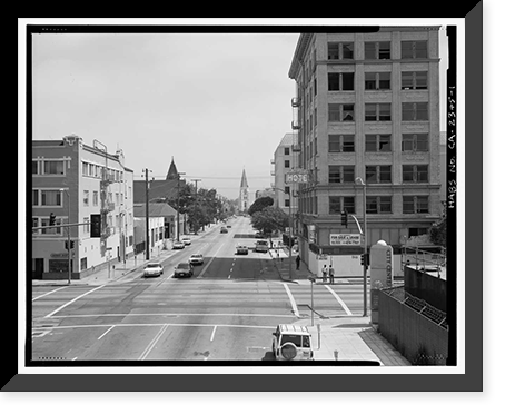 Historic Framed Print, St. Francis de Sales Church, 2100 Martin Luther King, Jr. Way, Oakland, Alameda County, CA,  17-7/8" x 21-7/8"