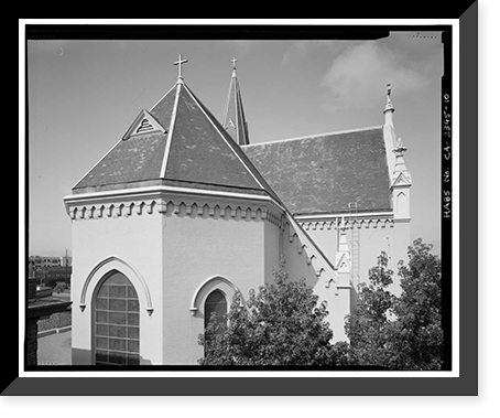 Historic Framed Print, St. Francis de Sales Church, 2100 Martin Luther King, Jr. Way, Oakland, Alameda County, CA - 10,  17-7/8" x 21-7/8"