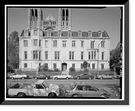 Historic Framed Print, Grace Cathedral, George William Gibbs Memorial Hall, 1051 Taylor Street, San Francisco, San Francisco County, CA - 3,  17-7/8" x 21-7/8"