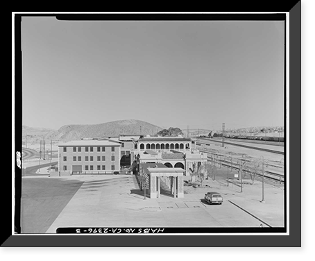 Historic Framed Print, Casa Del Desierto, 685 North First Avenue, Barstow, San Bernardino County, CA - 3,  17-7/8" x 21-7/8"