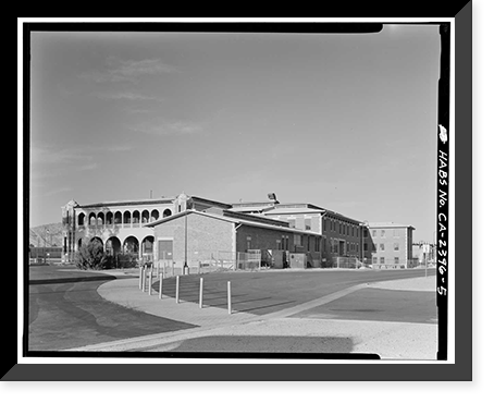 Historic Framed Print, Casa Del Desierto, 685 North First Avenue, Barstow, San Bernardino County, CA - 5,  17-7/8" x 21-7/8"