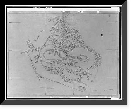 Historic Framed Print, Hamilton Field, East of Nave Drive, Novato, Marin County, CA - 43,  17-7/8" x 21-7/8"