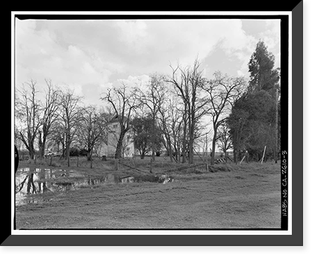 Historic Framed Print, Drew-Sherwood Farm, 7927 Elk Grove Boulevard, Elk Grove, Sacramento County, CA - 3,  17-7/8" x 21-7/8"