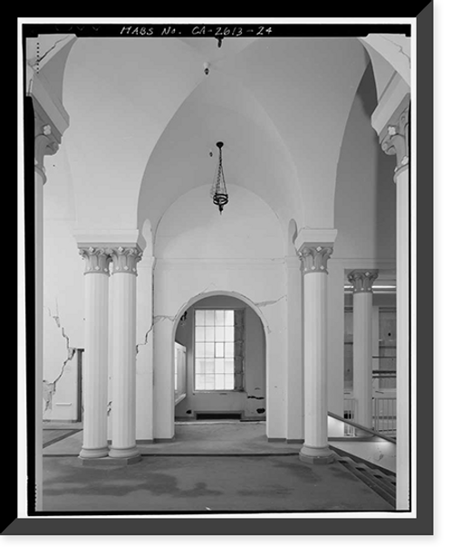 Historic Framed Print, Stanford University Library, Stanford University, Palo Alto, Santa Clara County, CA - 24,  17-7/8" x 21-7/8"