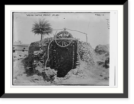 Historic Photo Print - Sakieh (Water Wheel) Mt. Abu